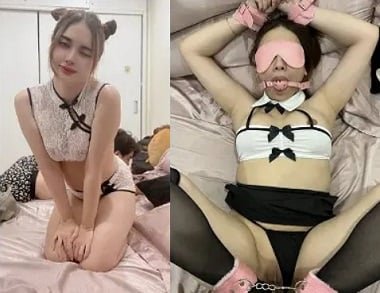 Huyen e seios grandes com muita água
